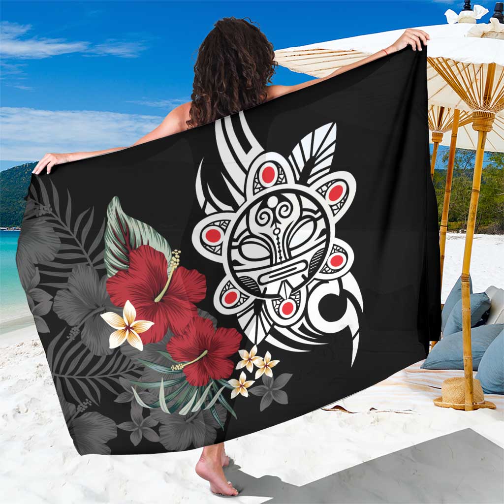 Taino Sun Tribal Sarong Tropical Hibiscus - Wonder Print Shop