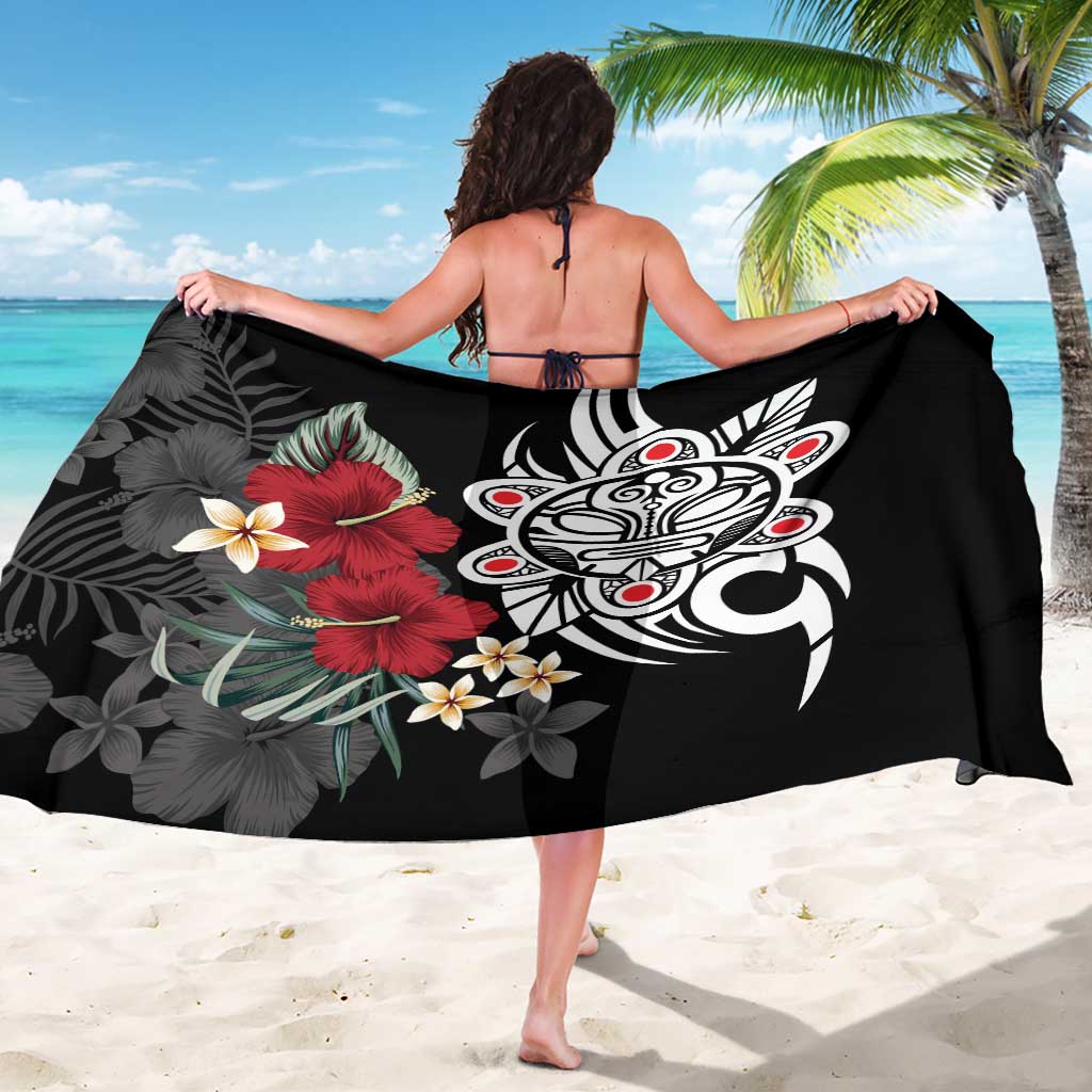 Taino Sun Tribal Sarong Tropical Hibiscus - Wonder Print Shop