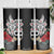 Taino Sun Tribal Skinny Tumbler Tropical Hibiscus - Wonder Print Shop