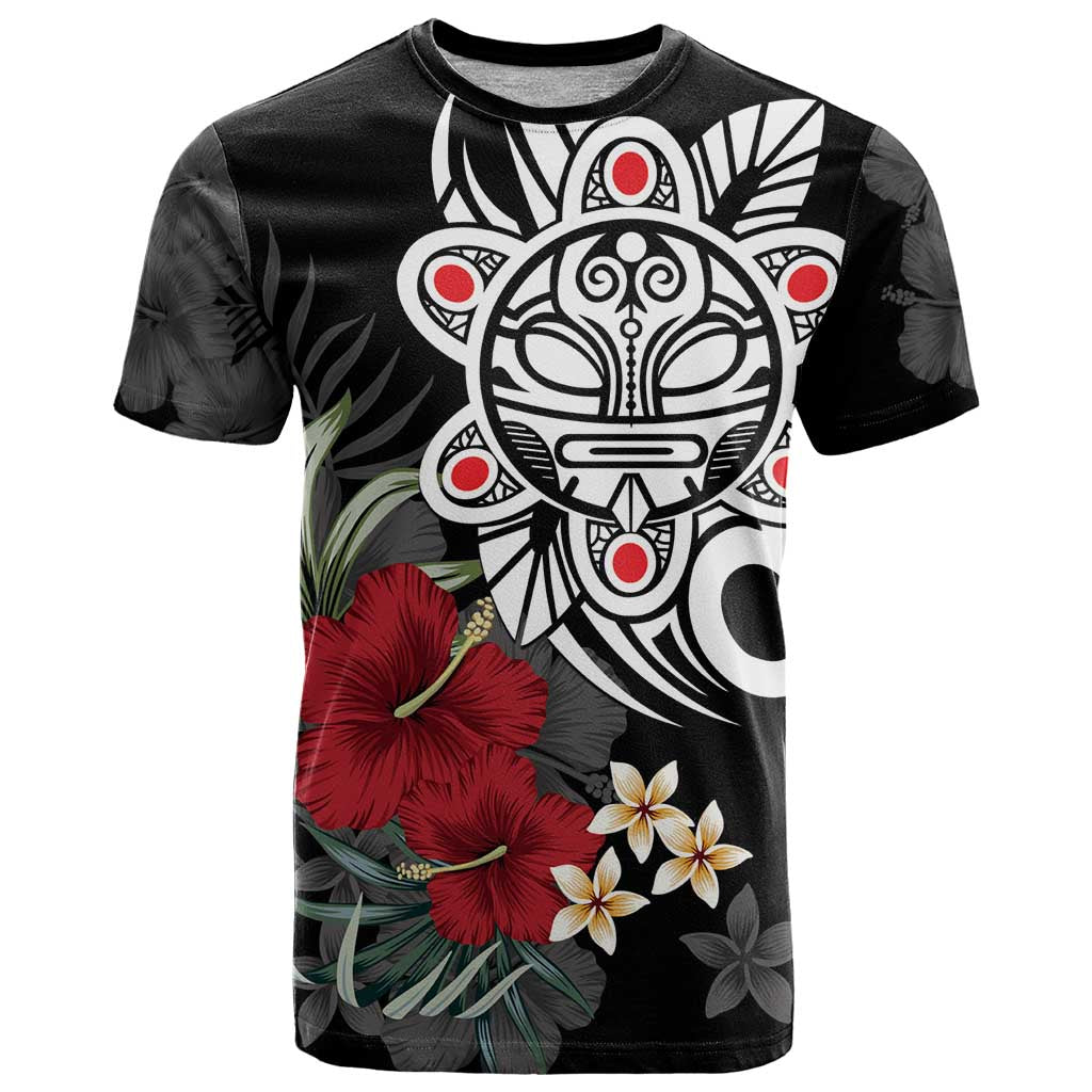 Taino Sun Tribal T Shirt Tropical Hibiscus - Wonder Print Shop