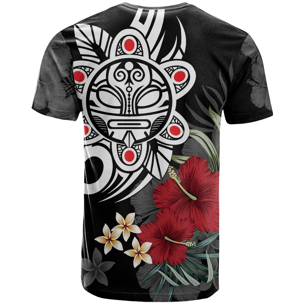 Taino Sun Tribal T Shirt Tropical Hibiscus - Wonder Print Shop