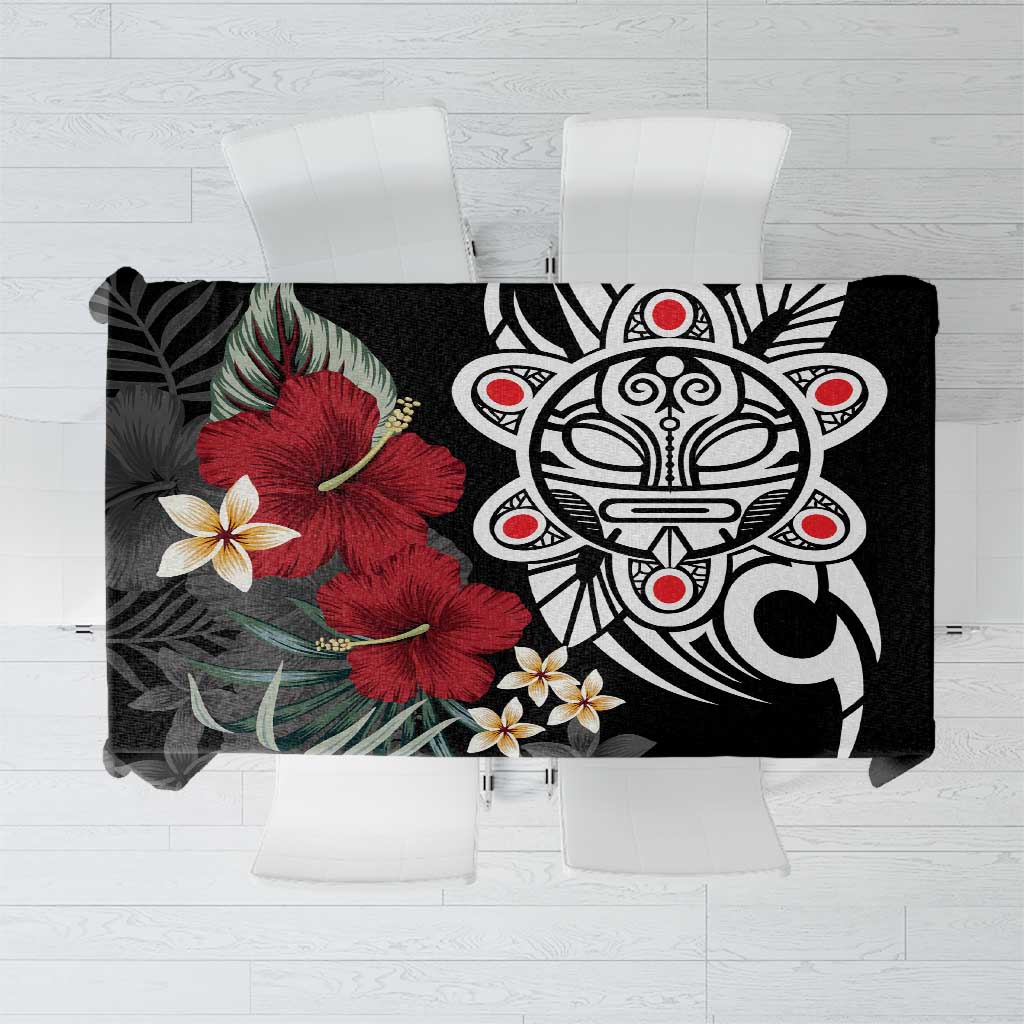 Taino Sun Tribal Tablecloth Tropical Hibiscus - Wonder Print Shop
