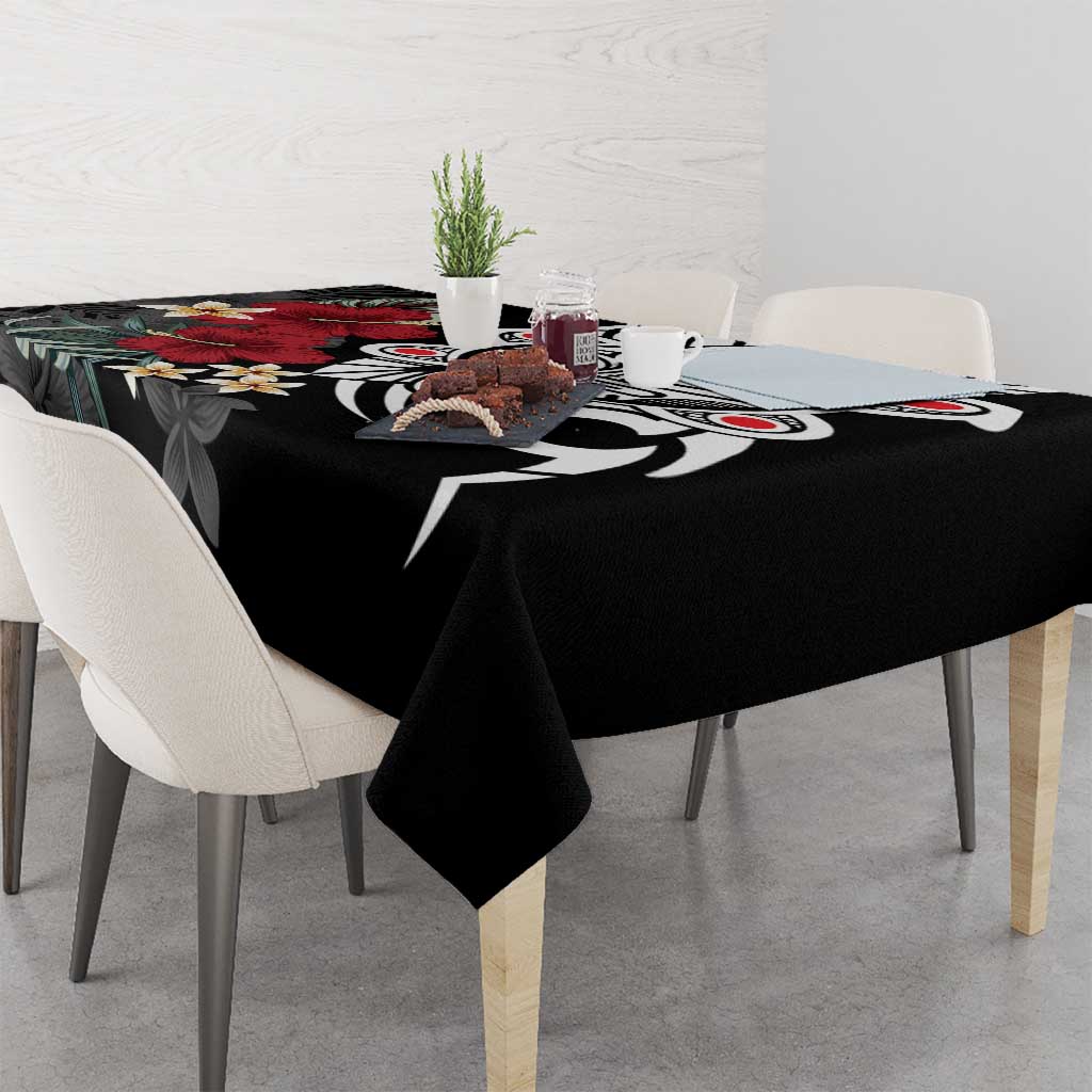 Taino Sun Tribal Tablecloth Tropical Hibiscus - Wonder Print Shop