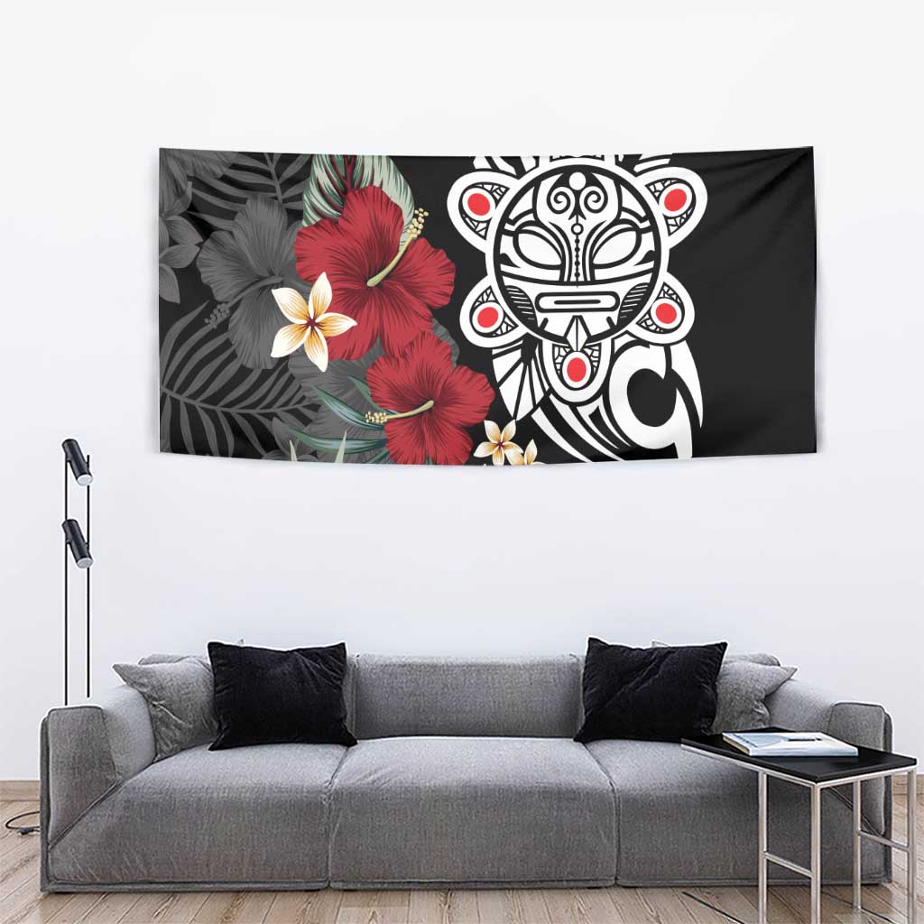 Taino Sun Tribal Tapestry Tropical Hibiscus - Wonder Print Shop