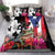 Boricua Taino Coqui Tropical Bedding Set Puerto Rico Grunge Flag - Wonder Print Shop
