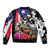 Boricua Taino Coqui Tropical Bomber Jacket Puerto Rico Grunge Flag - Wonder Print Shop