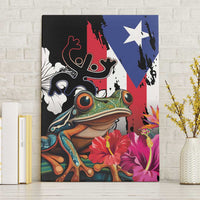 Boricua Taino Coqui Tropical Canvas Wall Art Puerto Rico Grunge Flag - Wonder Print Shop