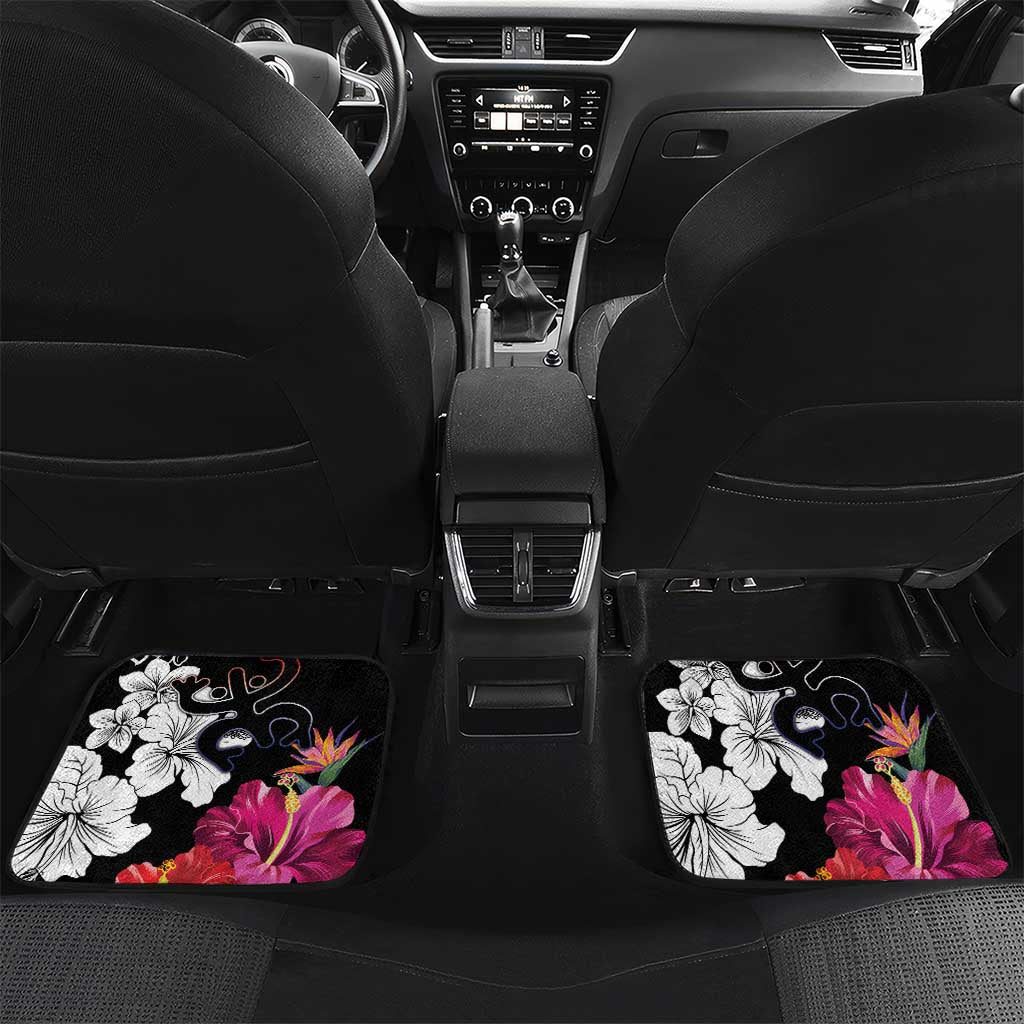 Boricua Taino Coqui Tropical Car Mats Puerto Rico Grunge Flag - Wonder Print Shop