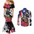 Boricua Taino Coqui Tropical Couples Matching Mermaid Dress and Long Sleeve Button Shirt Puerto Rico Grunge Flag