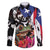 Boricua Taino Coqui Tropical Family Matching Long Sleeve Bodycon Dress and Hawaiian Shirt Puerto Rico Grunge Flag - Wonder Print Shop