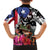 Boricua Taino Coqui Tropical Family Matching Off The Shoulder Long Sleeve Dress and Hawaiian Shirt Puerto Rico Grunge Flag - Wonder Print Shop