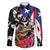 Boricua Taino Coqui Tropical Family Matching Off The Shoulder Long Sleeve Dress and Hawaiian Shirt Puerto Rico Grunge Flag - Wonder Print Shop