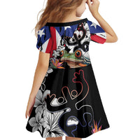 Boricua Taino Coqui Tropical Family Matching Off Shoulder Maxi Dress and Hawaiian Shirt Puerto Rico Grunge Flag - Wonder Print Shop