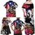 Boricua Taino Coqui Tropical Family Matching Off Shoulder Maxi Dress and Hawaiian Shirt Puerto Rico Grunge Flag - Wonder Print Shop