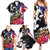 Boricua Taino Coqui Tropical Family Matching Summer Maxi Dress and Hawaiian Shirt Puerto Rico Grunge Flag - Wonder Print Shop