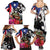 Boricua Taino Coqui Tropical Family Matching Summer Maxi Dress and Hawaiian Shirt Puerto Rico Grunge Flag - Wonder Print Shop