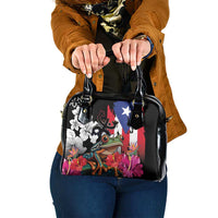 Boricua Taino Coqui Tropical Shoulder Handbag Puerto Rico Grunge Flag