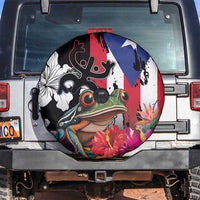 Boricua Taino Coqui Tropical Spare Tire Cover Puerto Rico Grunge Flag - Wonder Print Shop