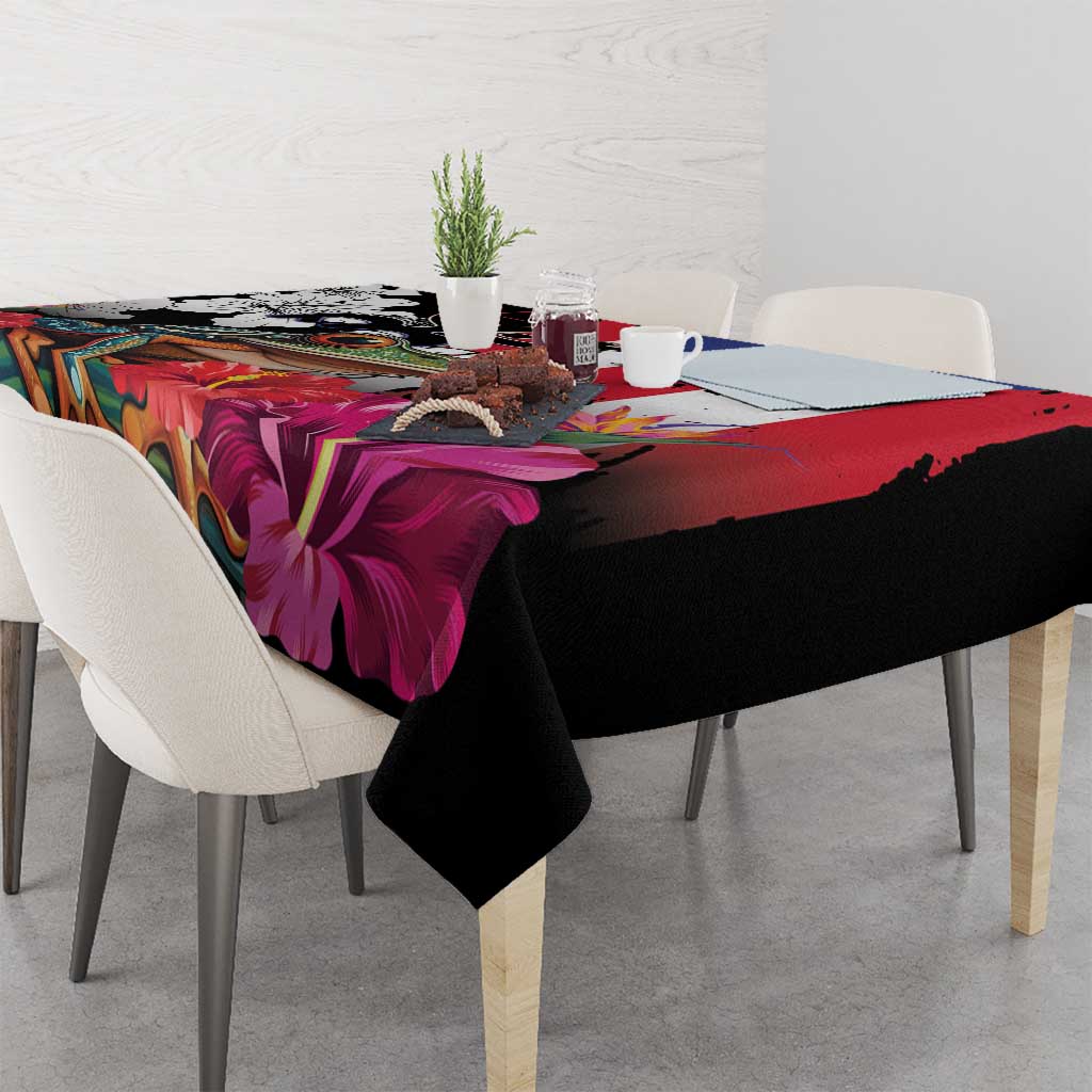 Boricua Taino Coqui Tropical Tablecloth Puerto Rico Grunge Flag - Wonder Print Shop