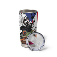 Boricua Taino Coqui Tropical Tumbler Cup Puerto Rico Grunge Flag - Wonder Print Shop