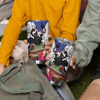 Boricua Taino Coqui Tropical Tumbler Cup Puerto Rico Grunge Flag - Wonder Print Shop