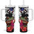 Boricua Taino Coqui Tropical Tumbler With Handle Puerto Rico Grunge Flag - Wonder Print Shop