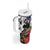 Boricua Taino Coqui Tropical Tumbler With Handle Puerto Rico Grunge Flag - Wonder Print Shop