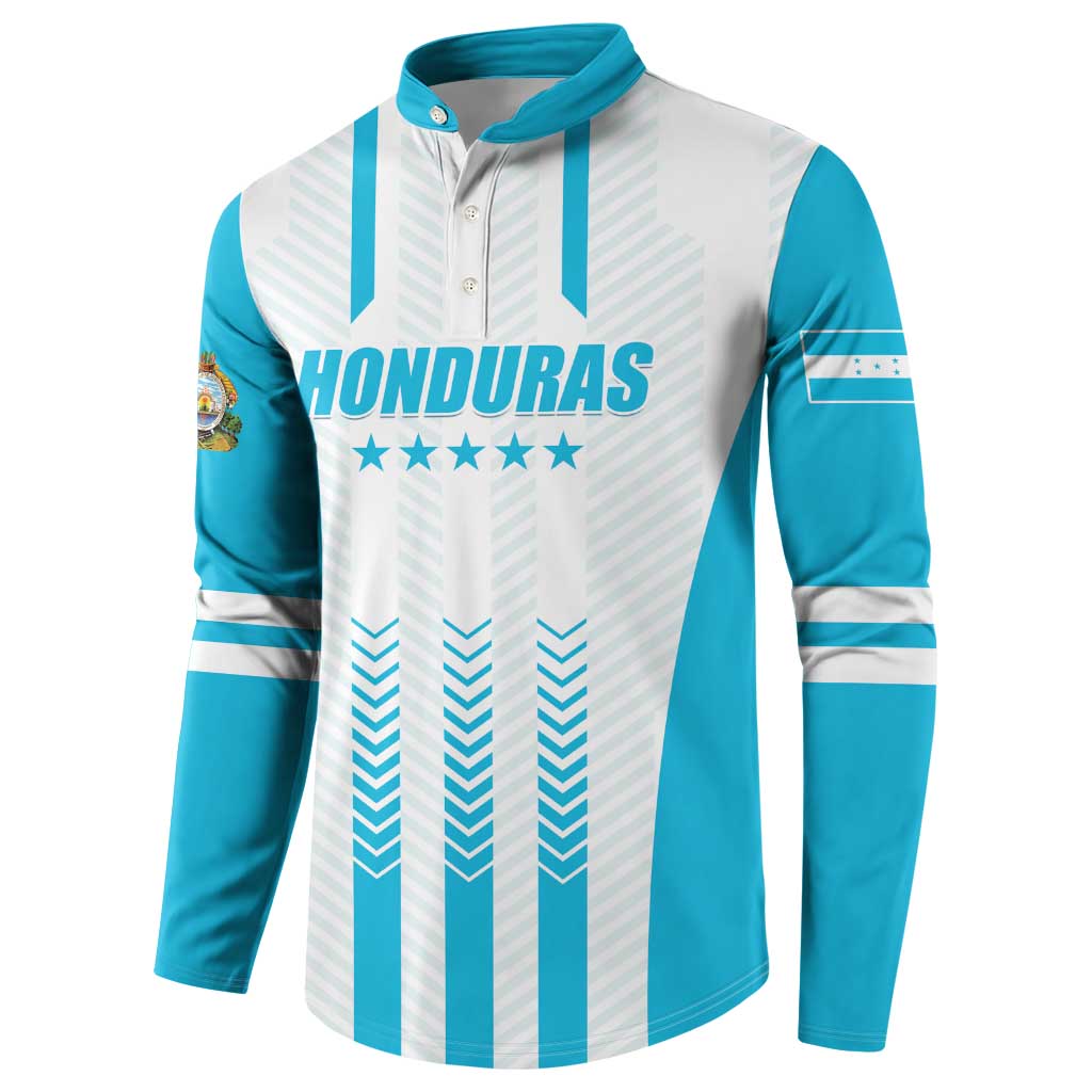 Custom Honduras Football Button Sweatshirt Vamos Los Catrachos