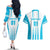 Custom Honduras Football Couples Matching Off The Shoulder Long Sleeve Dress and Hawaiian Shirt Vamos Los Catrachos