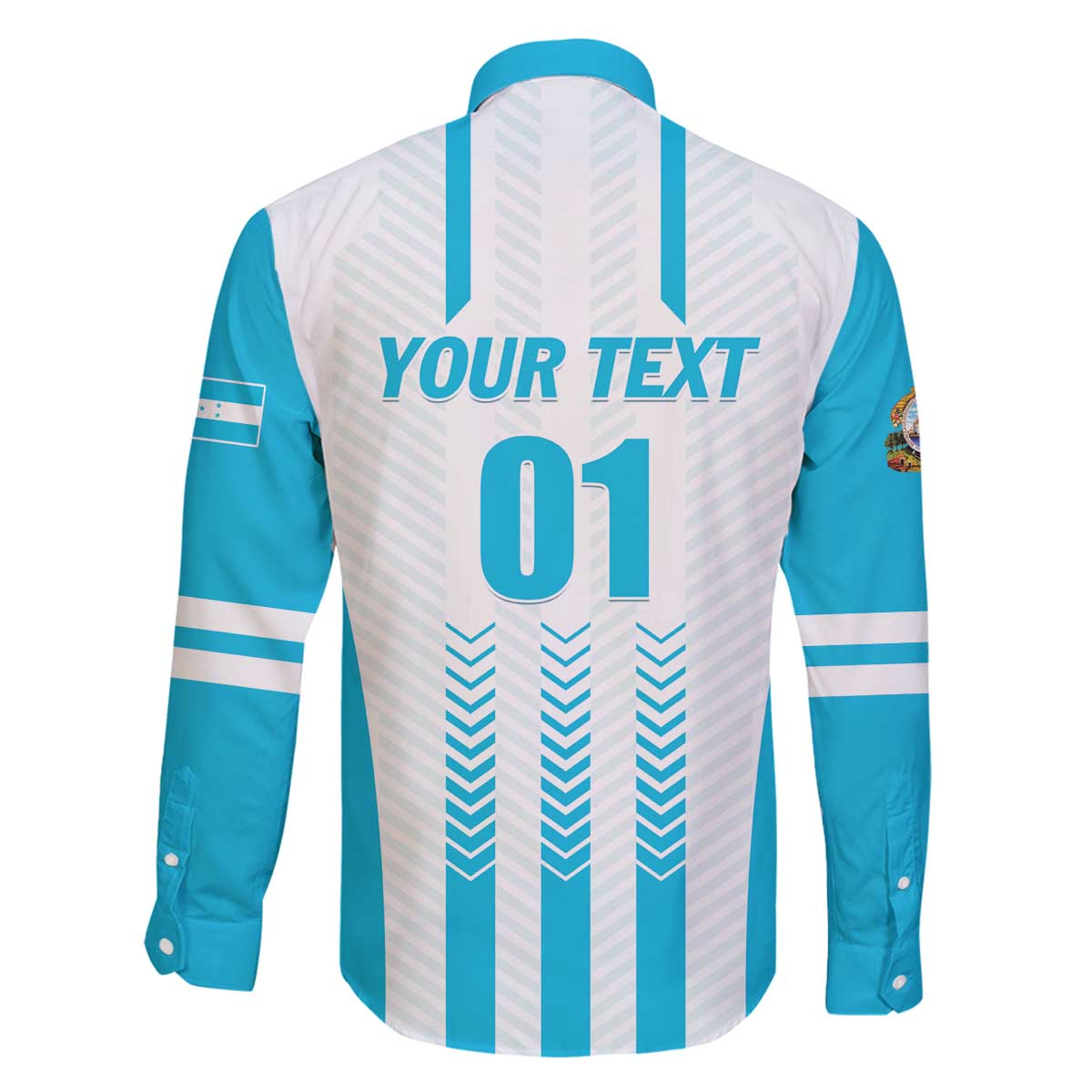 Custom Honduras Football Family Matching Off The Shoulder Long Sleeve Dress and Hawaiian Shirt Vamos Los Catrachos