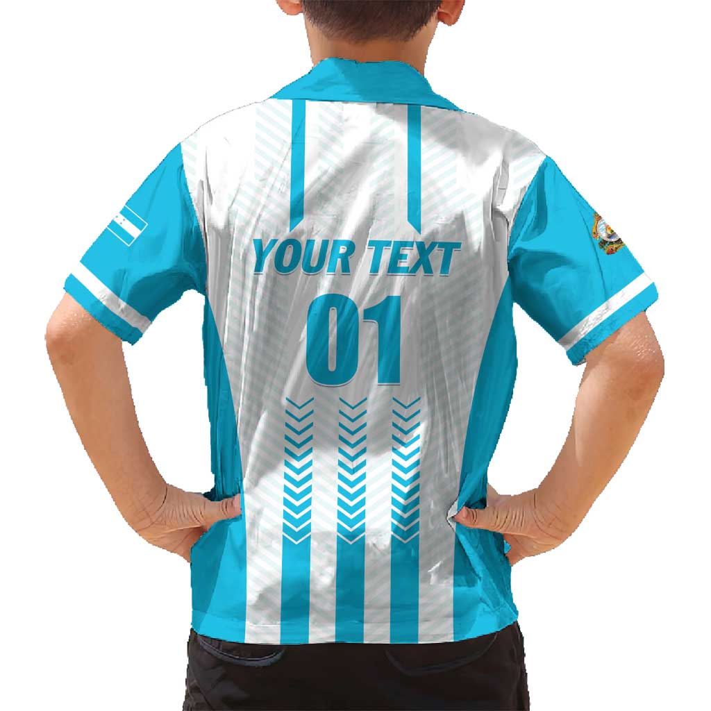 Custom Honduras Football Family Matching Puletasi and Hawaiian Shirt Vamos Los Catrachos