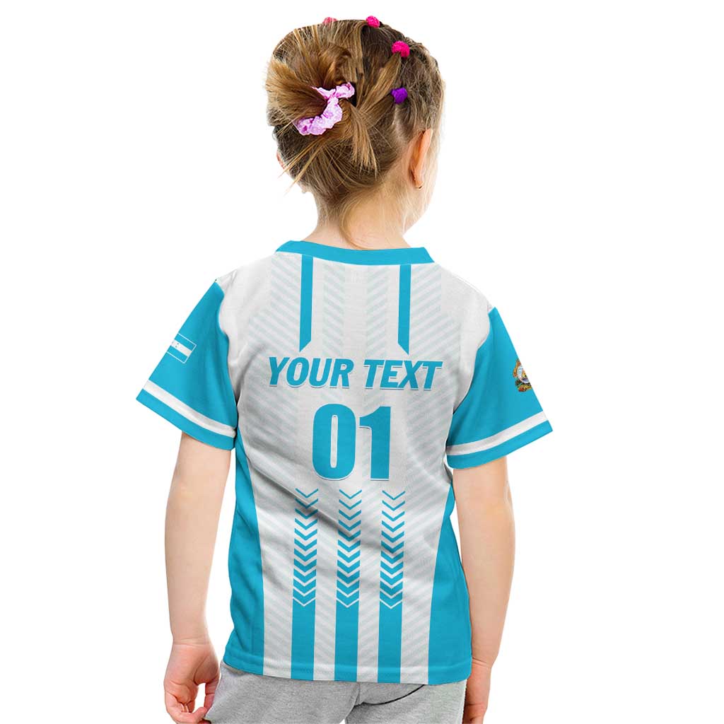 Custom Honduras Football Kid T Shirt Vamos Los Catrachos