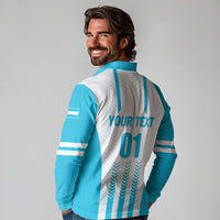 Custom Honduras Football Long Sleeve Polo Shirt Vamos Los Catrachos