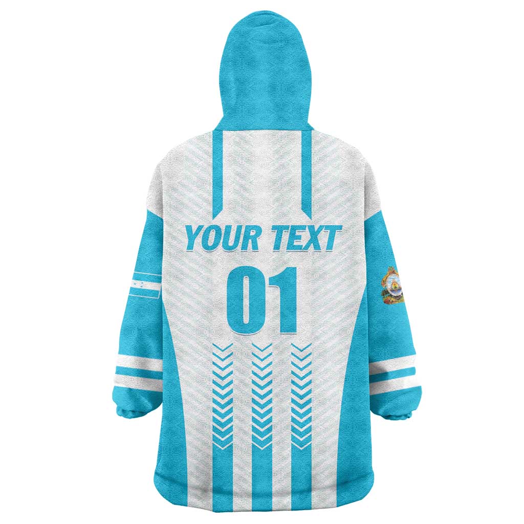 Custom Honduras Football Wearable Blanket Hoodie Vamos Los Catrachos