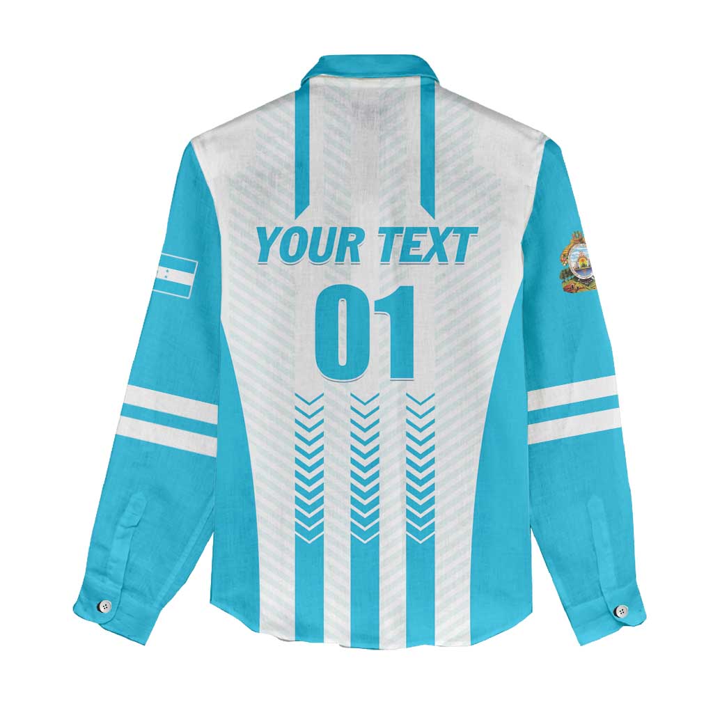 Custom Honduras Football Women Casual Shirt Vamos Los Catrachos