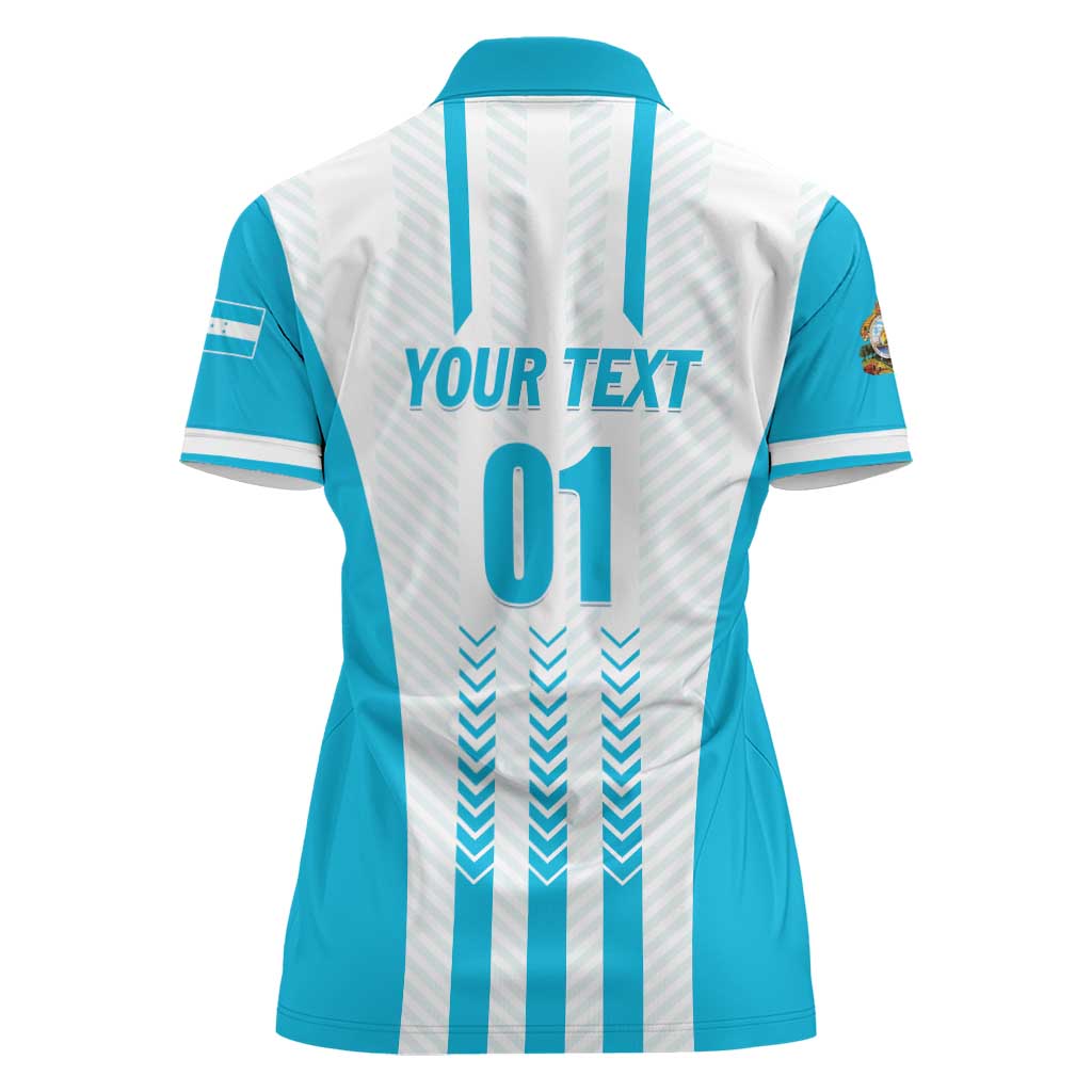 Custom Honduras Football Women Polo Shirt Vamos Los Catrachos