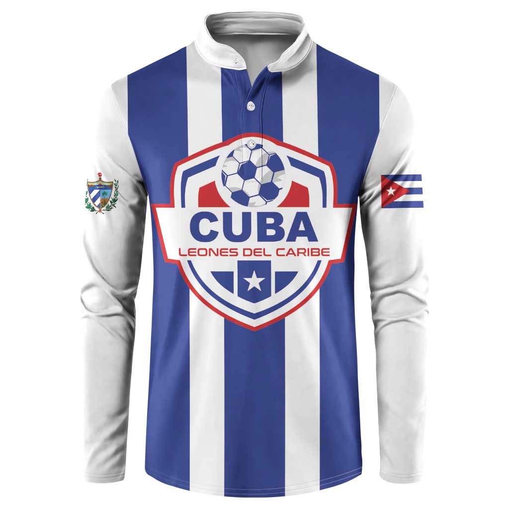 Custom Cuba Football Button Sweatshirt Los Leones del Caribe