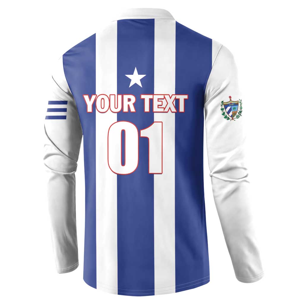 Custom Cuba Football Button Sweatshirt Los Leones del Caribe