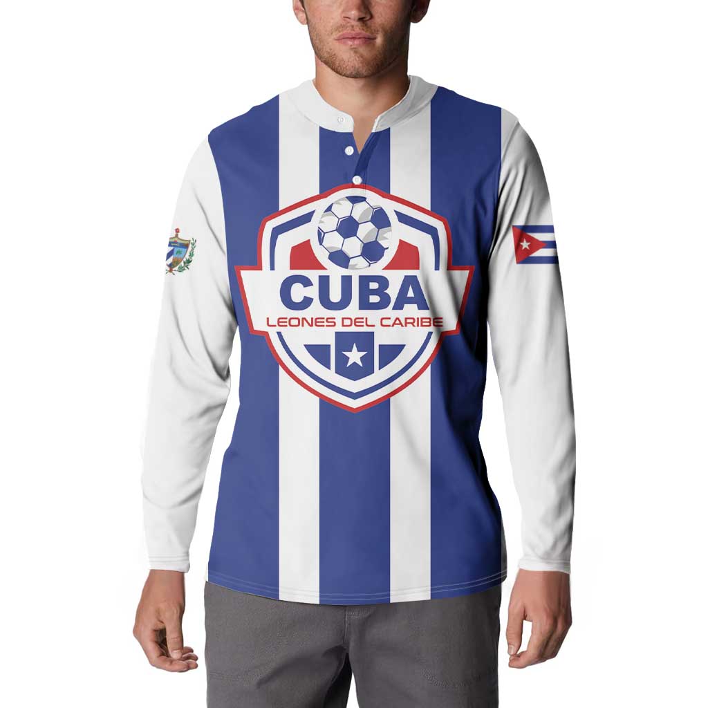 Custom Cuba Football Button Sweatshirt Los Leones del Caribe