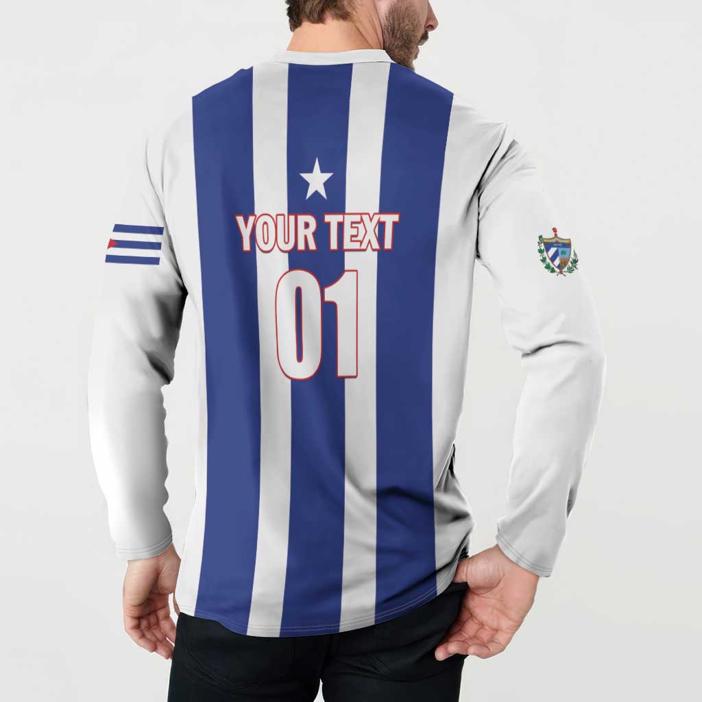 Custom Cuba Football Button Sweatshirt Los Leones del Caribe