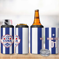 Custom Cuba Football 4 in 1 Can Cooler Tumbler Los Leones del Caribe