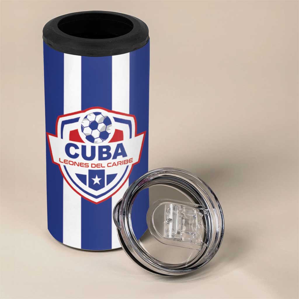 Custom Cuba Football 4 in 1 Can Cooler Tumbler Los Leones del Caribe