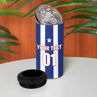 Custom Cuba Football 4 in 1 Can Cooler Tumbler Los Leones del Caribe