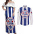 Custom Cuba Football Couples Matching Off Shoulder Maxi Dress and Long Sleeve Button Shirt Los Leones del Caribe