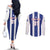 Custom Cuba Football Couples Matching Off The Shoulder Long Sleeve Dress and Long Sleeve Button Shirt Los Leones del Caribe