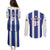 Custom Cuba Football Couples Matching Puletasi and Long Sleeve Button Shirt Los Leones del Caribe