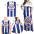 Custom Cuba Football Family Matching Off Shoulder Maxi Dress and Hawaiian Shirt Los Leones del Caribe