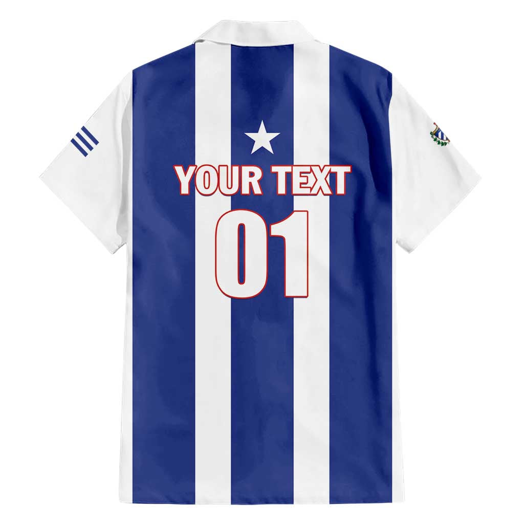 Custom Cuba Football Family Matching Short Sleeve Bodycon Dress and Hawaiian Shirt Los Leones del Caribe