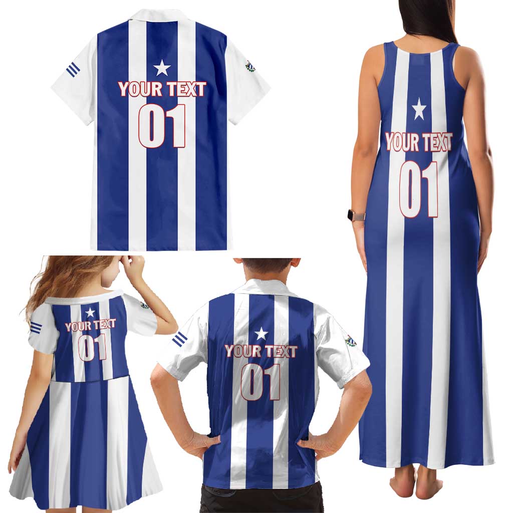 Custom Cuba Football Family Matching Tank Maxi Dress and Hawaiian Shirt Los Leones del Caribe