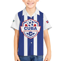 Custom Cuba Football Kid Hawaiian Shirt Los Leones del Caribe